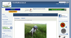 Desktop Screenshot of lnx.cinofiliabresciana.it