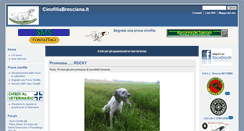 Desktop Screenshot of cinofiliabresciana.it